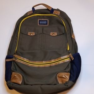 Tommy Hilfiger Tan Blue Laptop Backpack